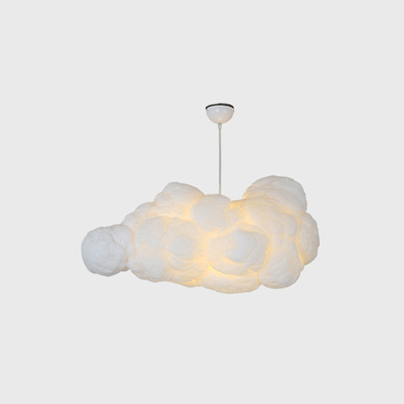 Luminous Aura: Modern White Pendant Ceiling Lights for Bedroom with Dual Shades for Stylish Illumination