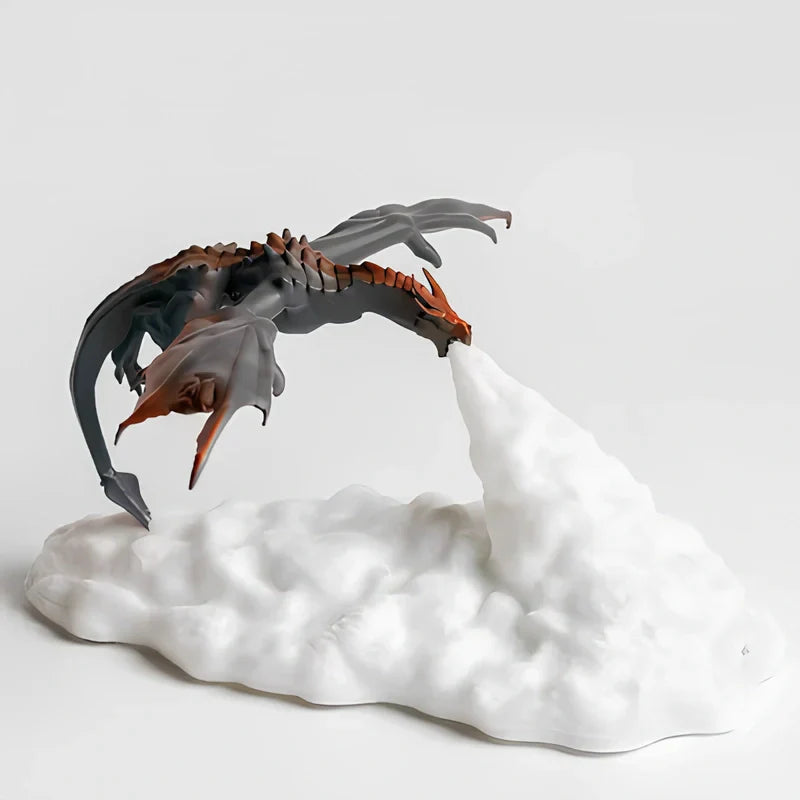 Led Night Light Dragon Flame Lamp Sculpture