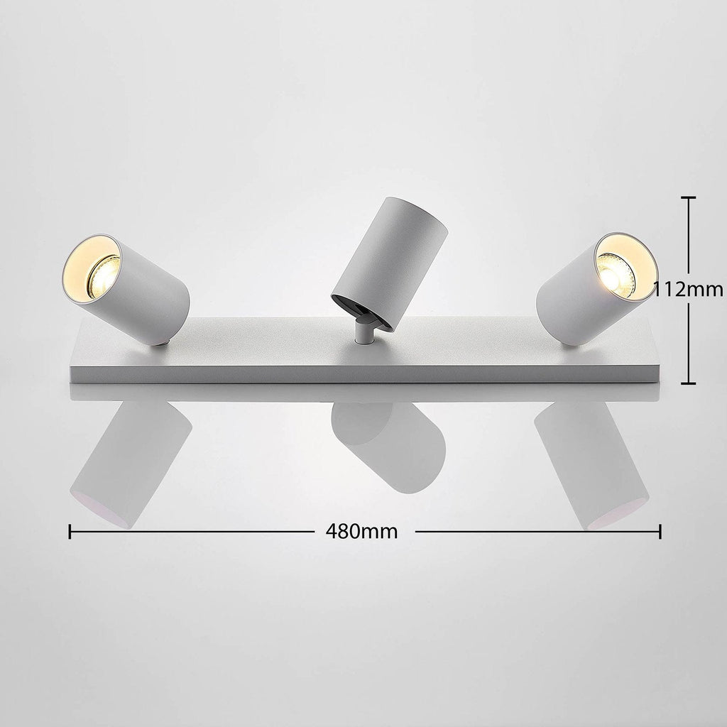 Ceiling Light White Aluminum Adjustable Spotlight