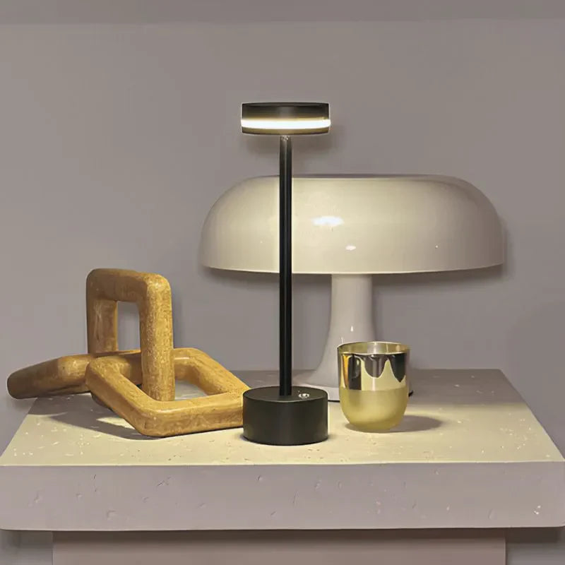 LED Table Lamp Rechargeable Aluminium Dimmable