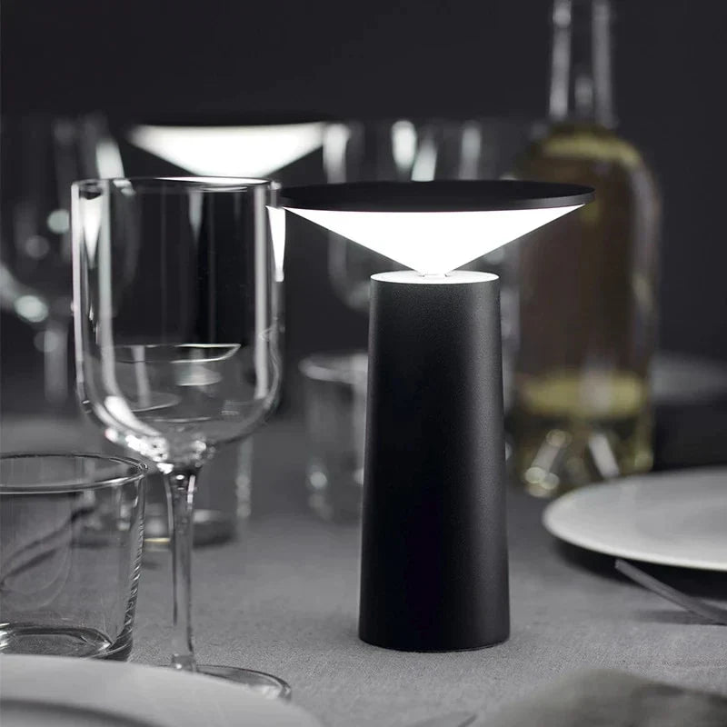 LED Table Lamp Adjustable Rechargeable Light