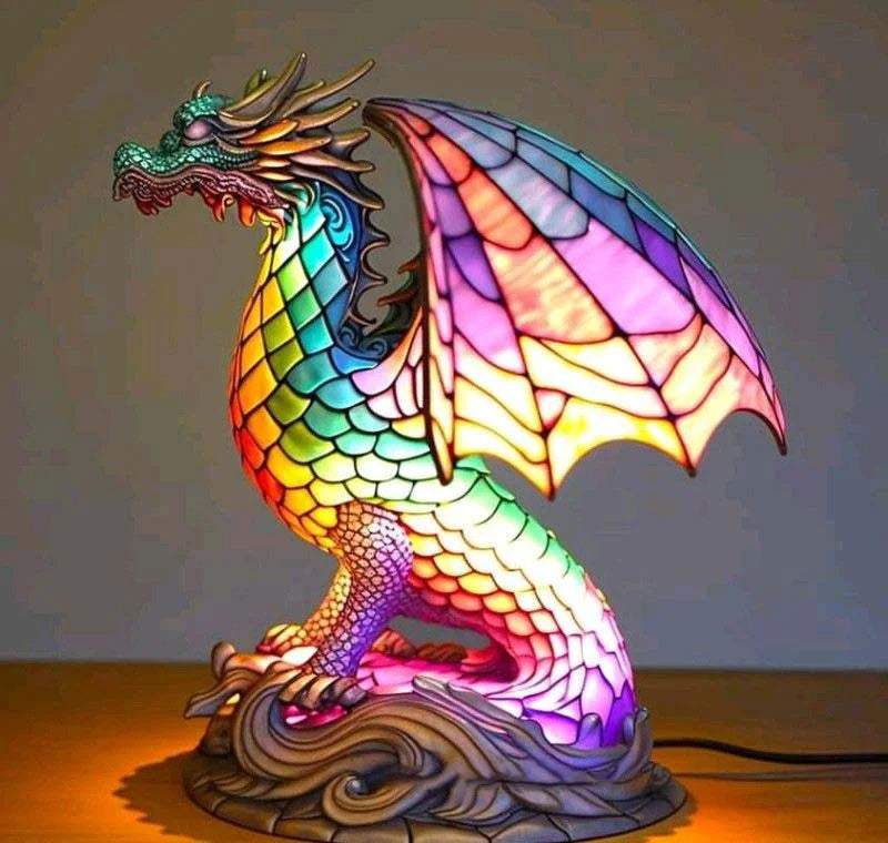Animal Stained Glass Table Lamp Ornament