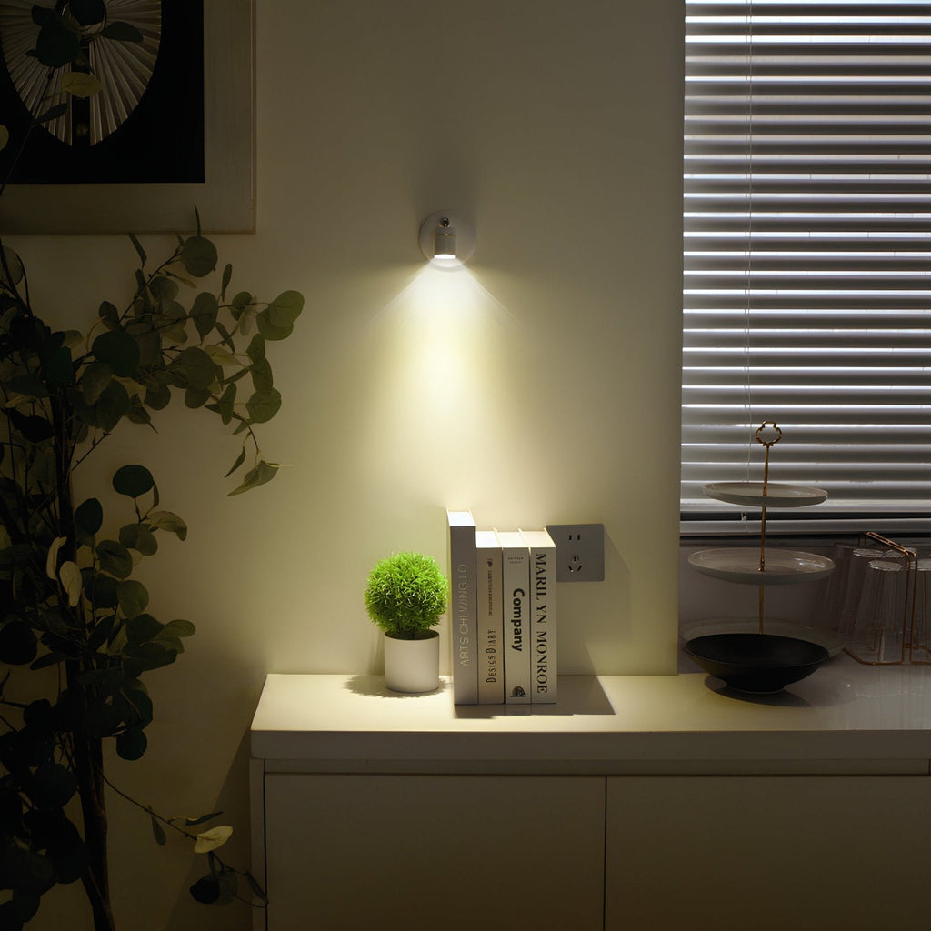 LED Wall Light Adjustable Battery Spotlight