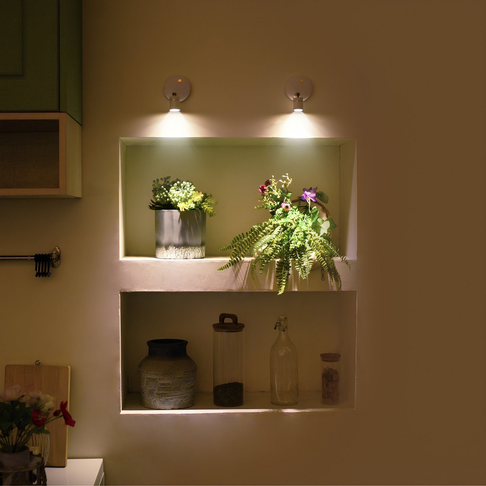 LED Wall Light Adjustable Battery Spotlight