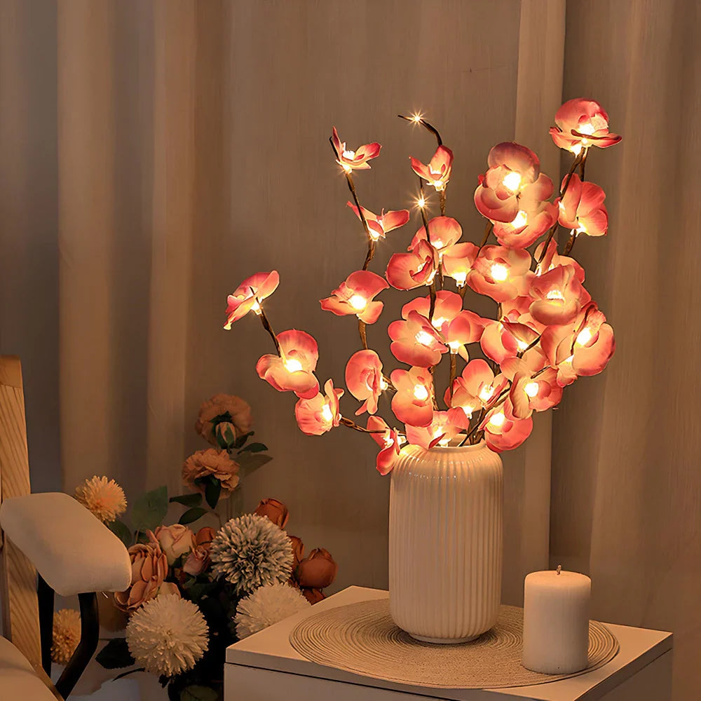 LED Lighted Artificial Branch Table Lamp