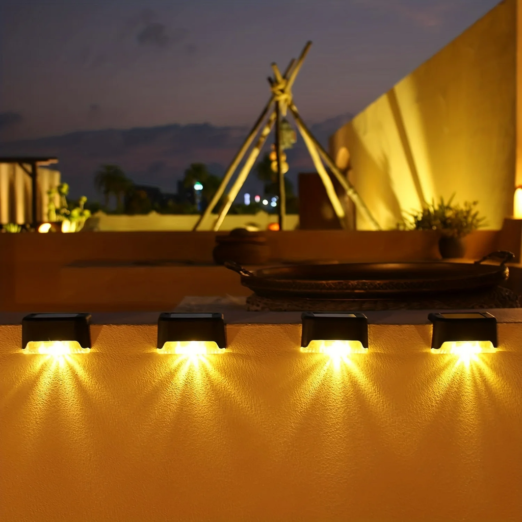 Outdoor Solar Fence Lights LED Wall Mounted