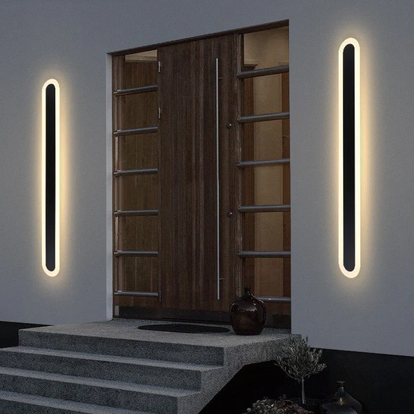 Outdoor LED Wall Light Modern Black Design