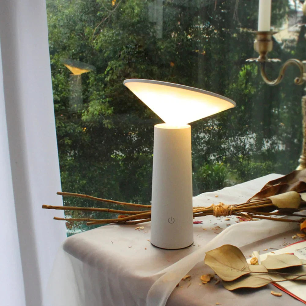 LED Table Lamp Adjustable Rechargeable Light
