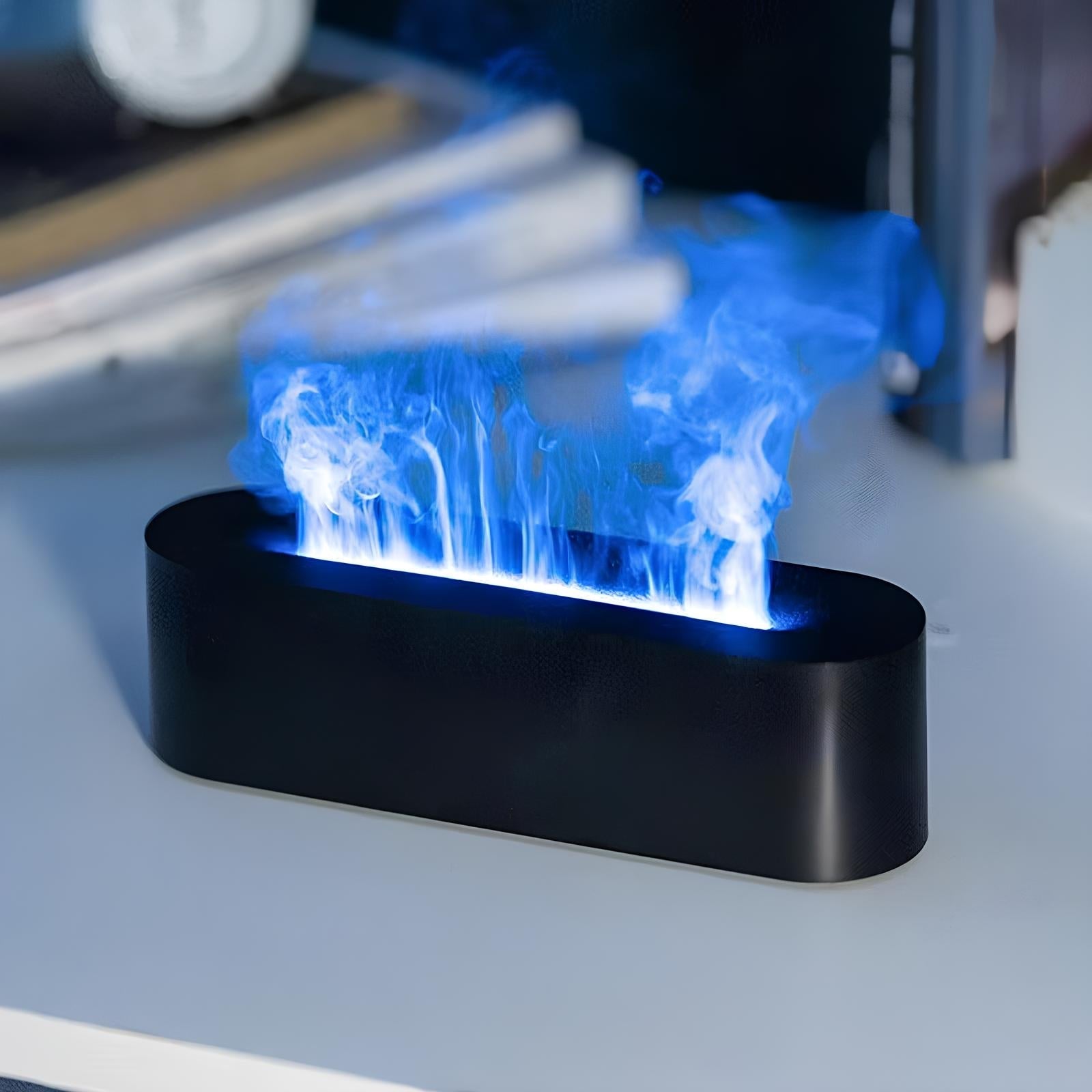 Humidifier Flame Effect Aromatherapy Lamp