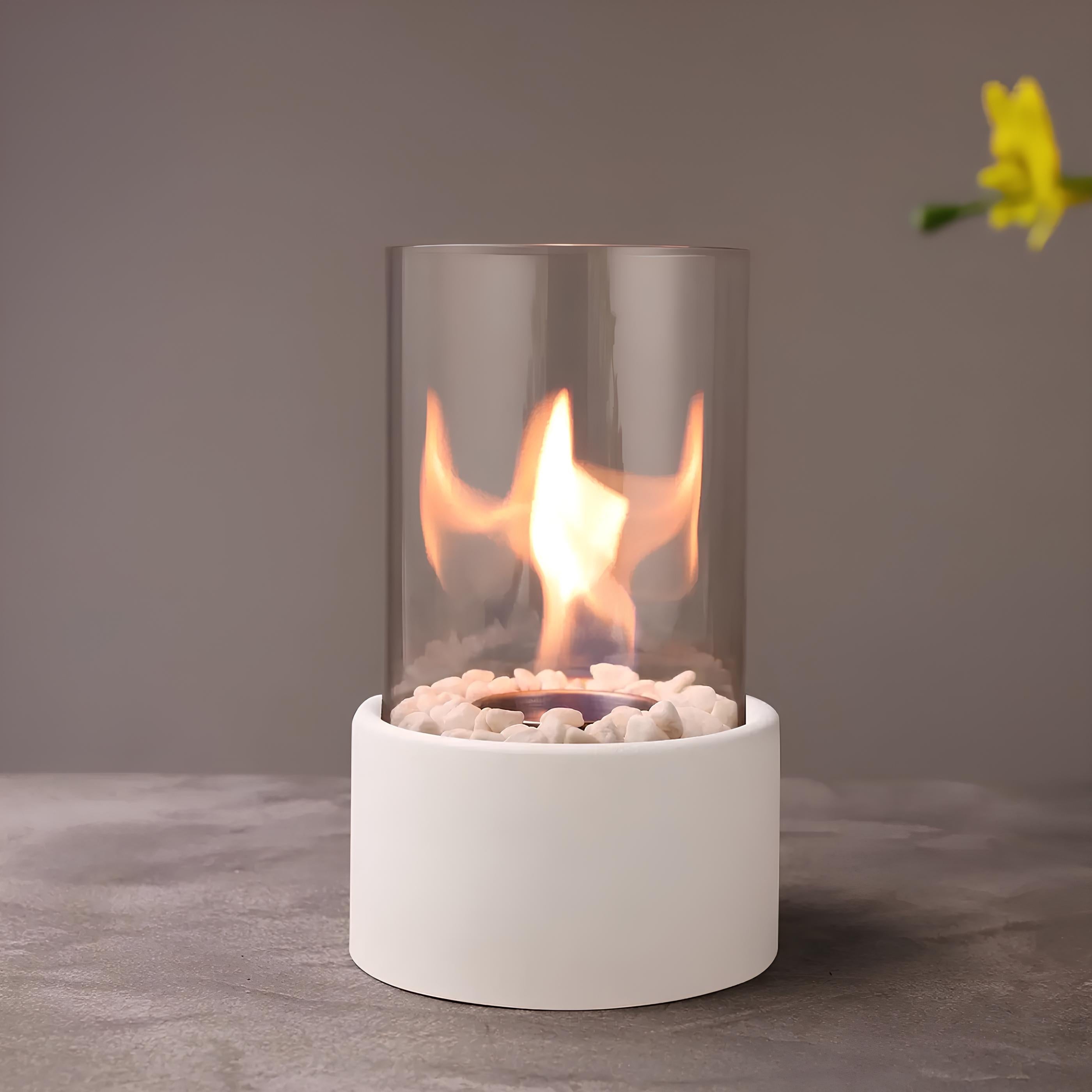 Table Lamp Glass Oil Flame Burner